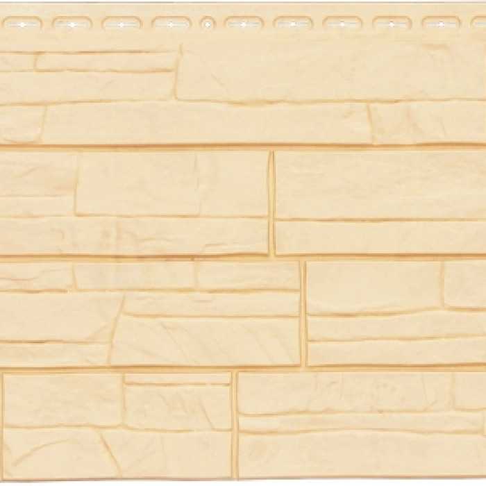 Фасадная панель Grand Line Сланец Стандарт Бежевый